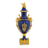 289L- Lapis and gilted brass 24cts vase