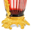 020R - Red crystal vase