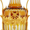 020x - Amber crystal vase