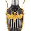 020z - Black crystal vase