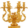 073C - Crystal and brass vase - candelabra